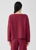 Boiled Wool Jersey Bateau Neck Top