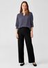 Boiled Wool Jersey Straight Pant