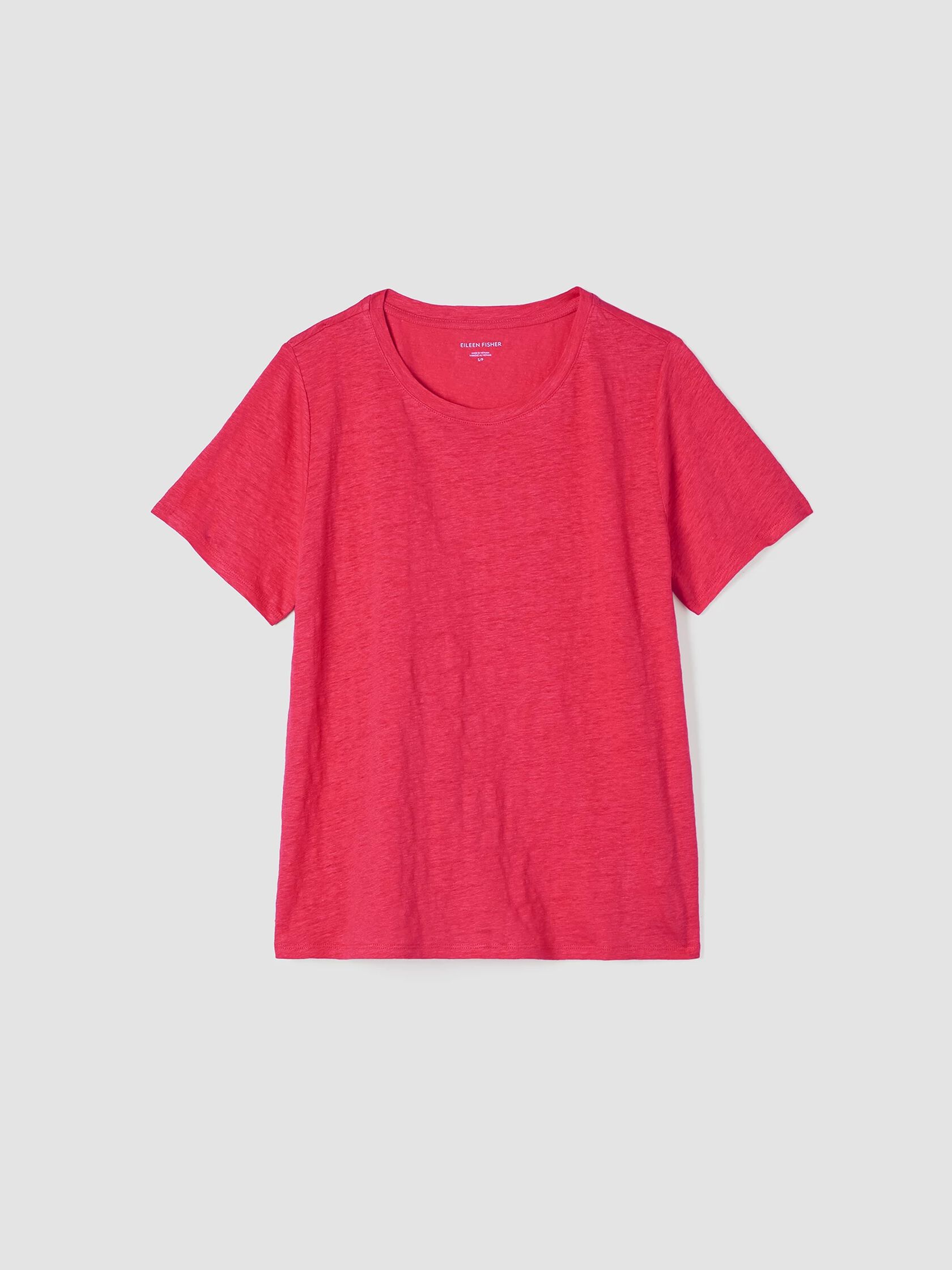 Organic Linen Jersey Crew Neck Tee