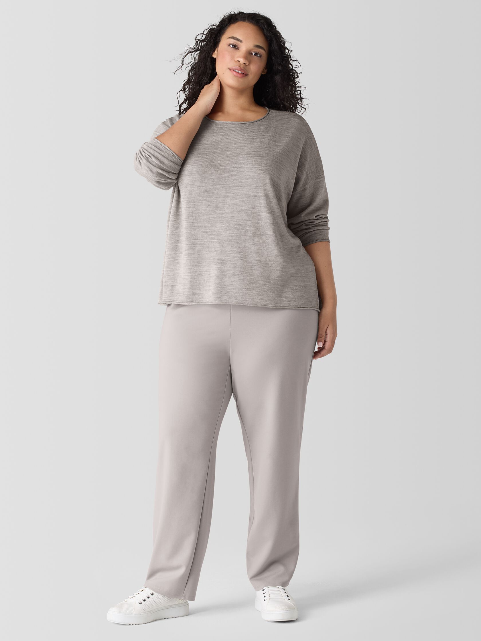 Washable Flex Ponte Straight Pant