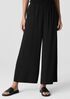 Silk Georgette Crepe Wide-Leg Pant