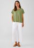 Organic Linen Jersey Crew Neck Tee