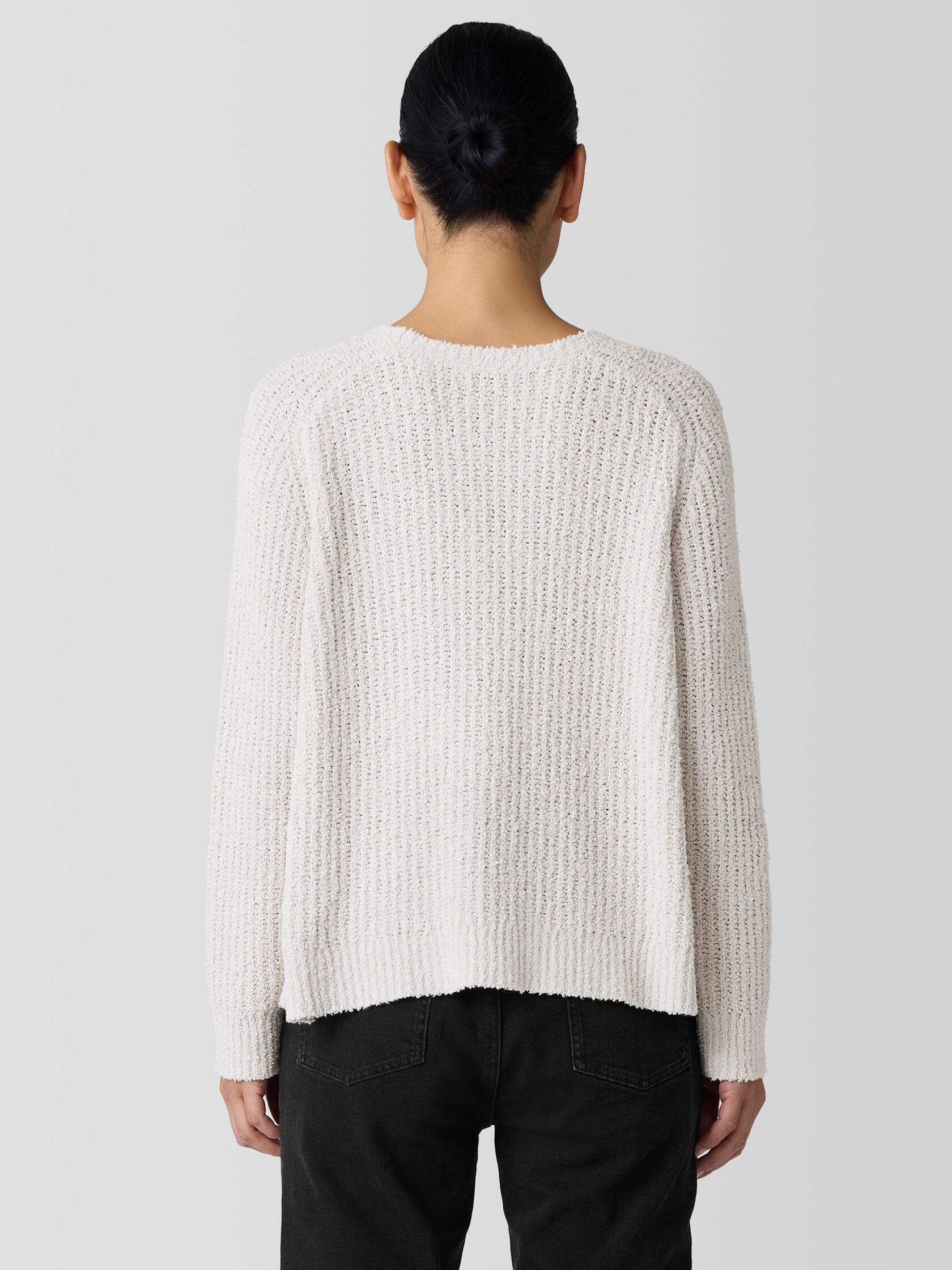 Cotton Fluff Crew Neck Top