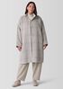 Luxe Alpaca Windowpane Stand Collar Coat