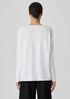 Organic Linen Cotton Slub V-Neck Top