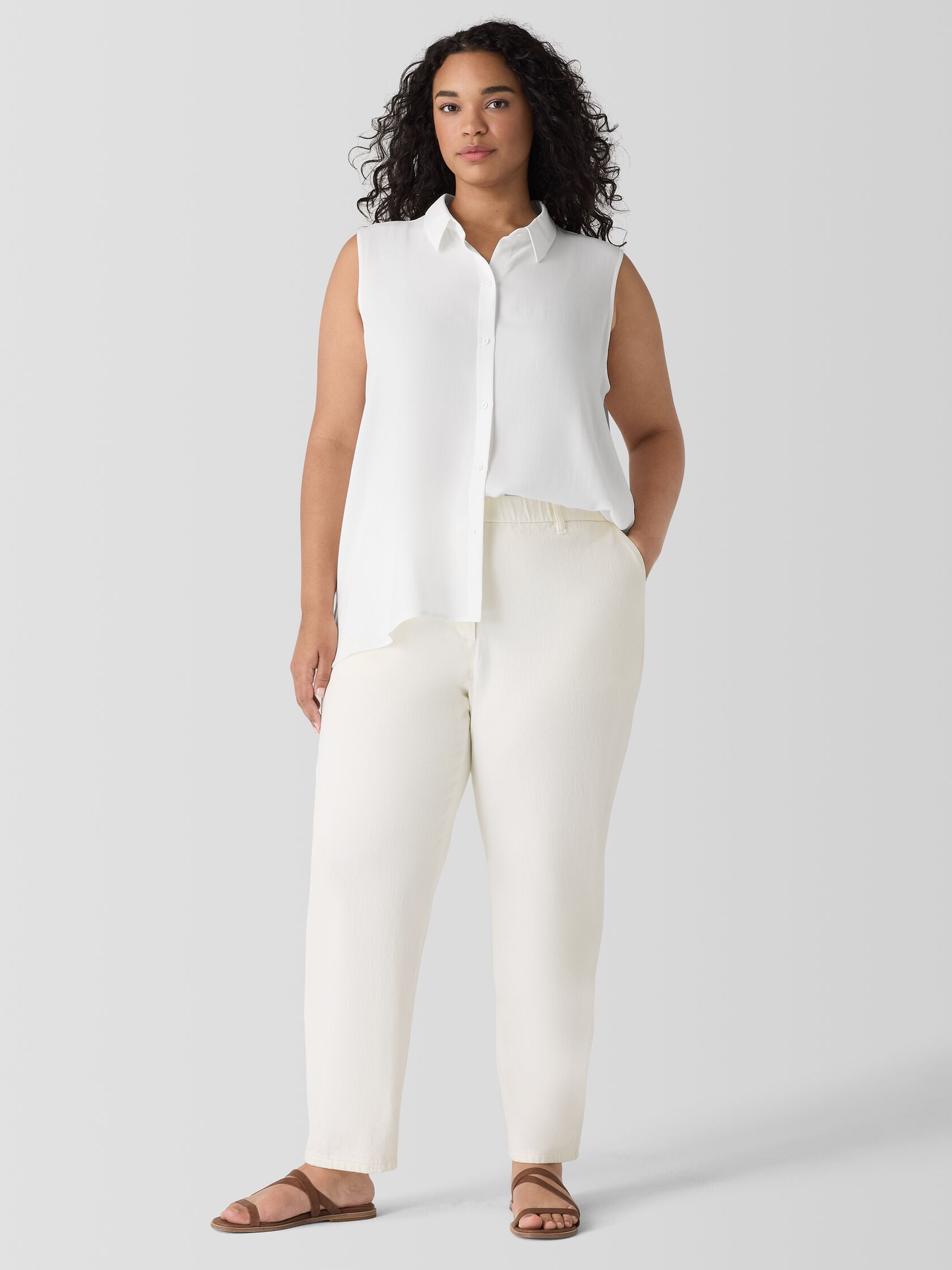 Undyed Utility Organic Cotton Tapered Pant