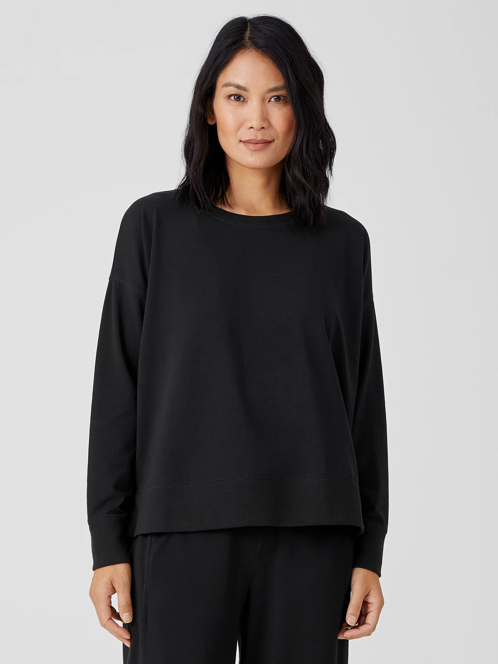 Traceable Organic Cotton Jersey Crew NeckTop