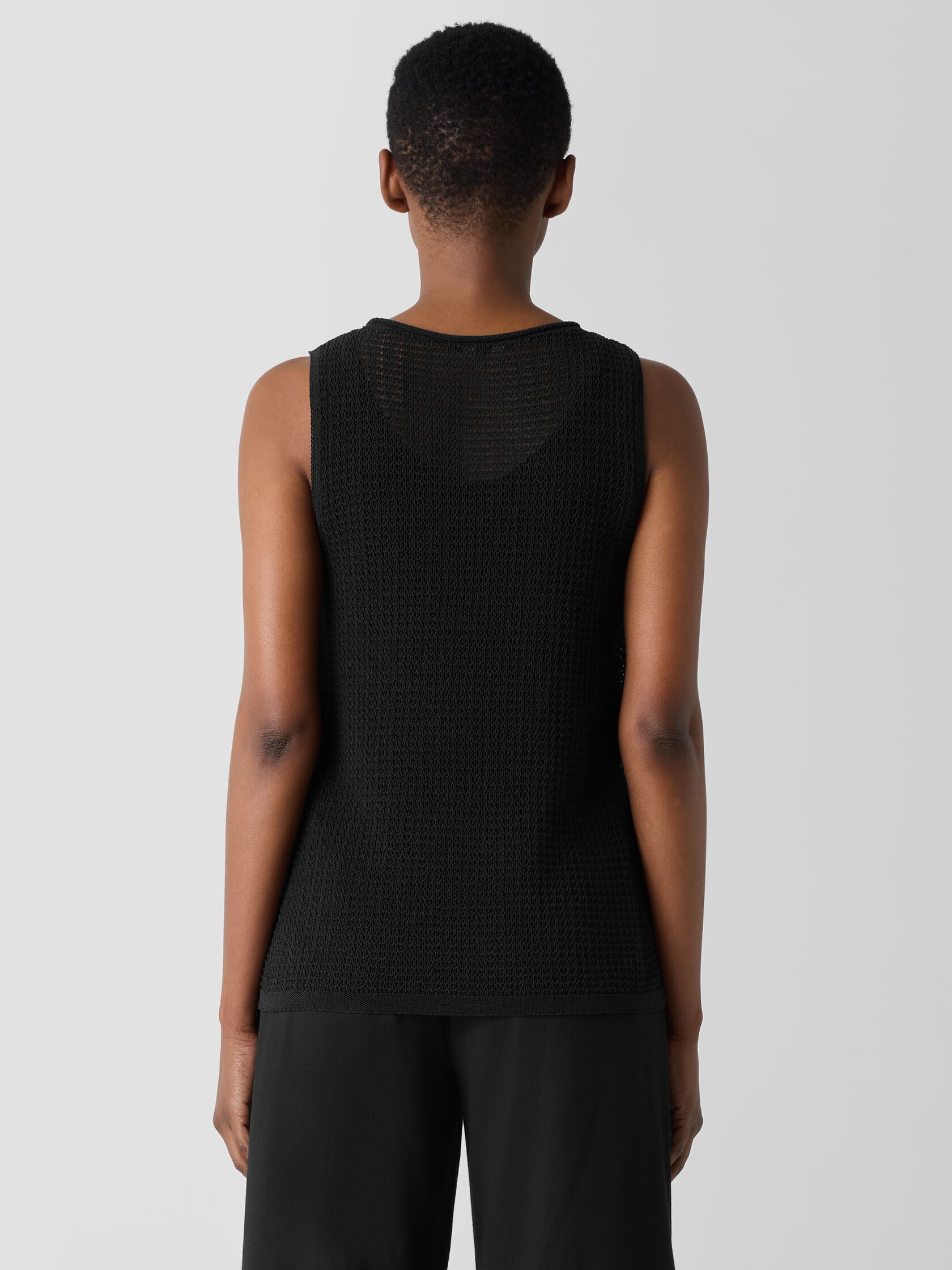 Organic Cotton Cord Sheen Round Neck Tank