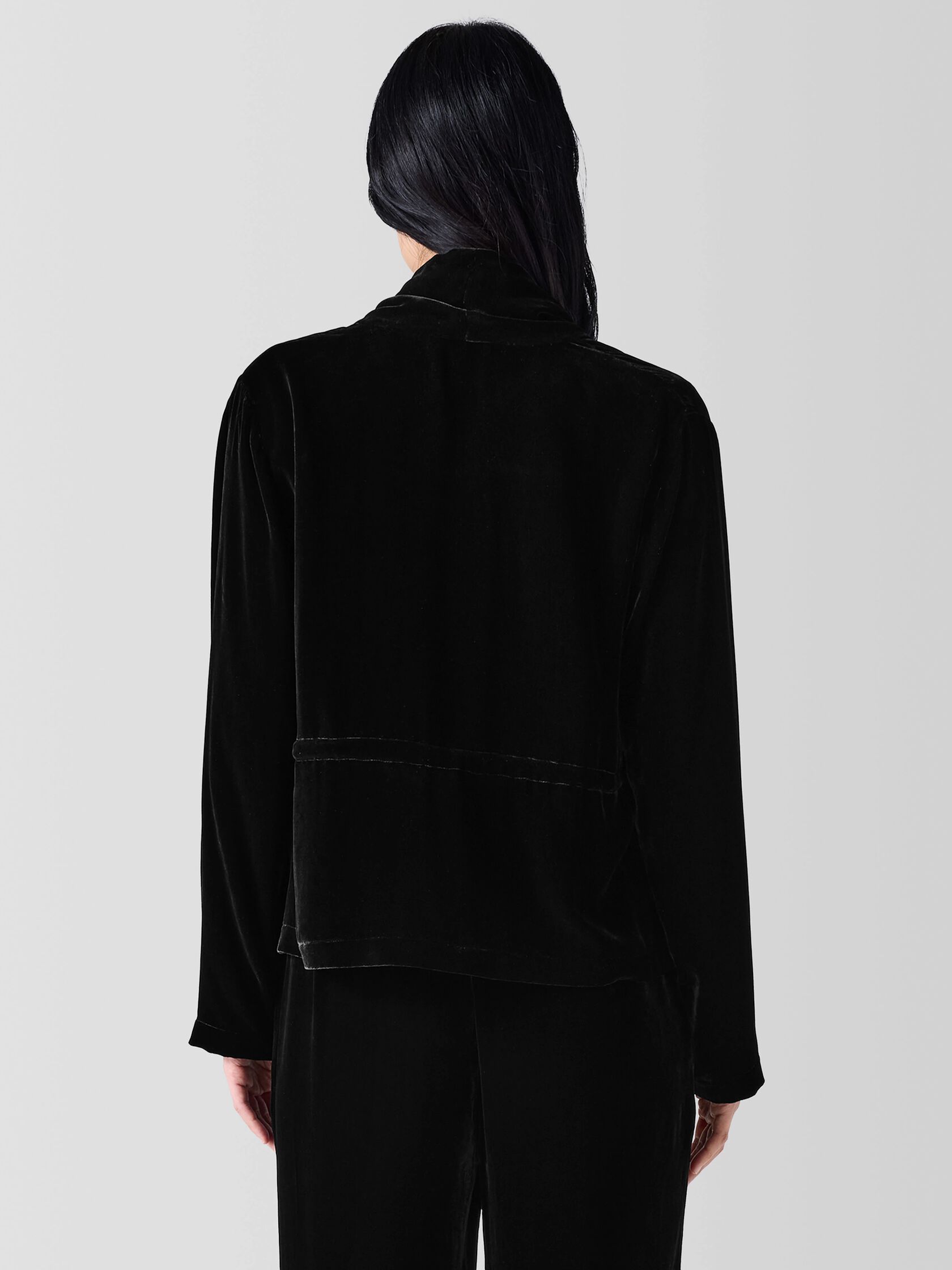 Velvet High Collar Jacket