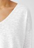 Organic Cotton Linen Slub V-Neck Top