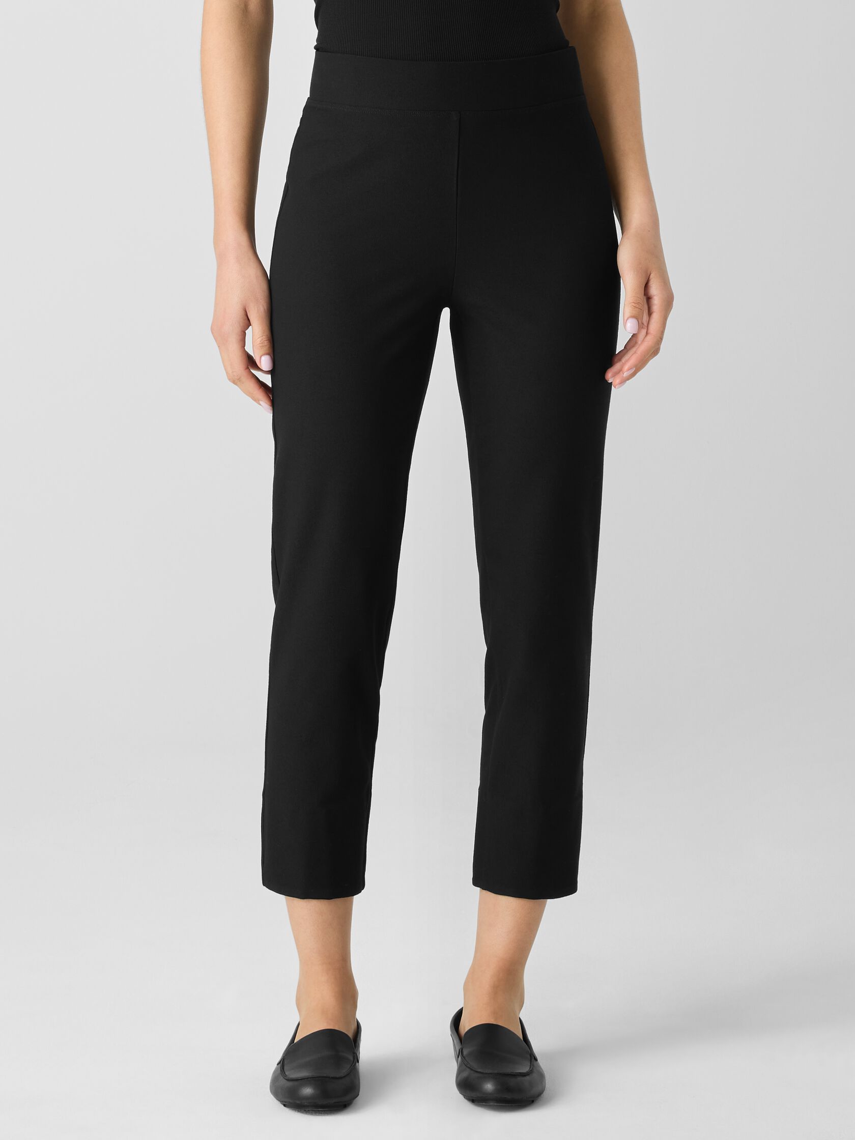 Washable Stretch Crepe Slim Pant
