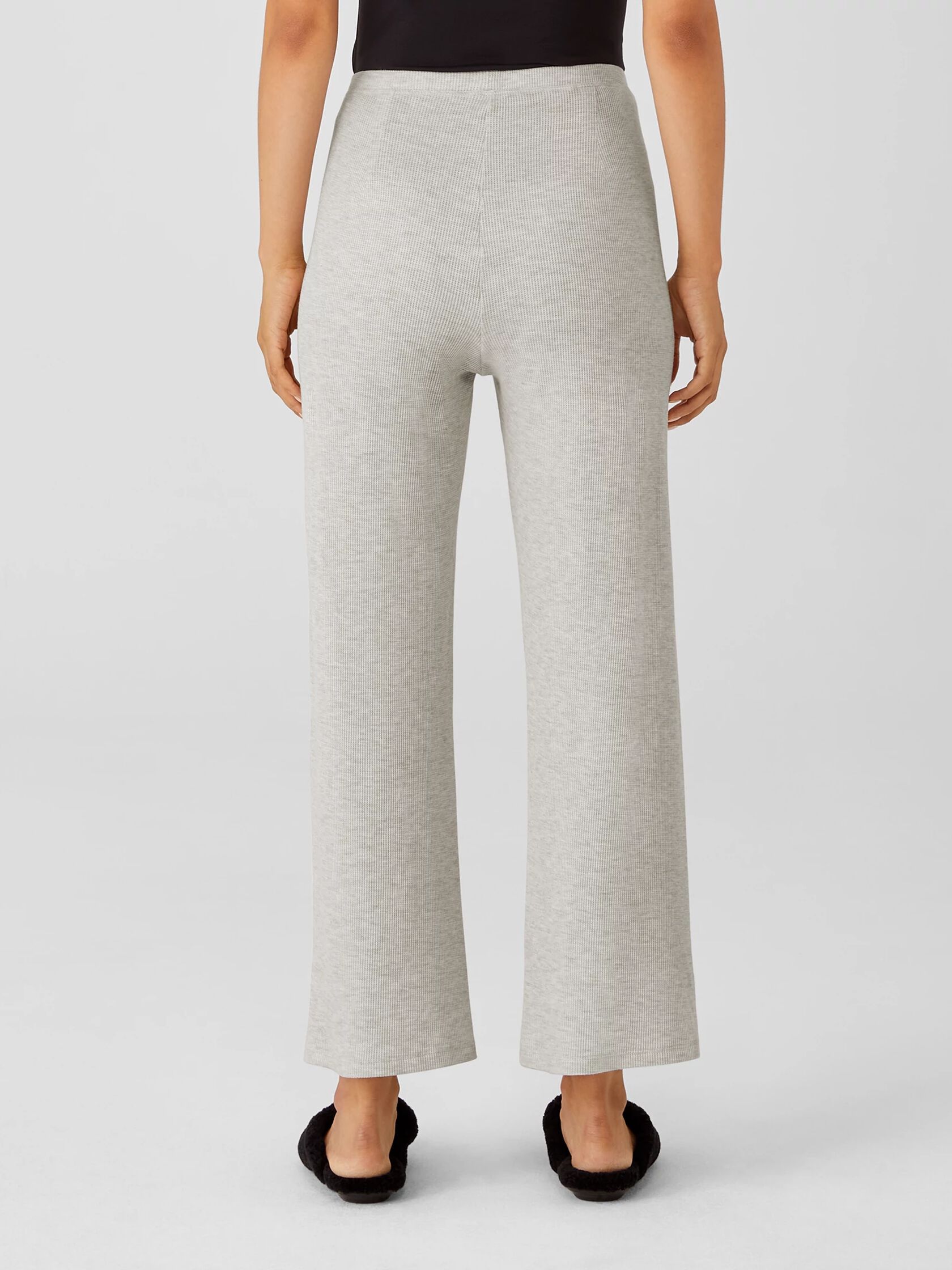 Cozy Waffle Knit Straight Pant