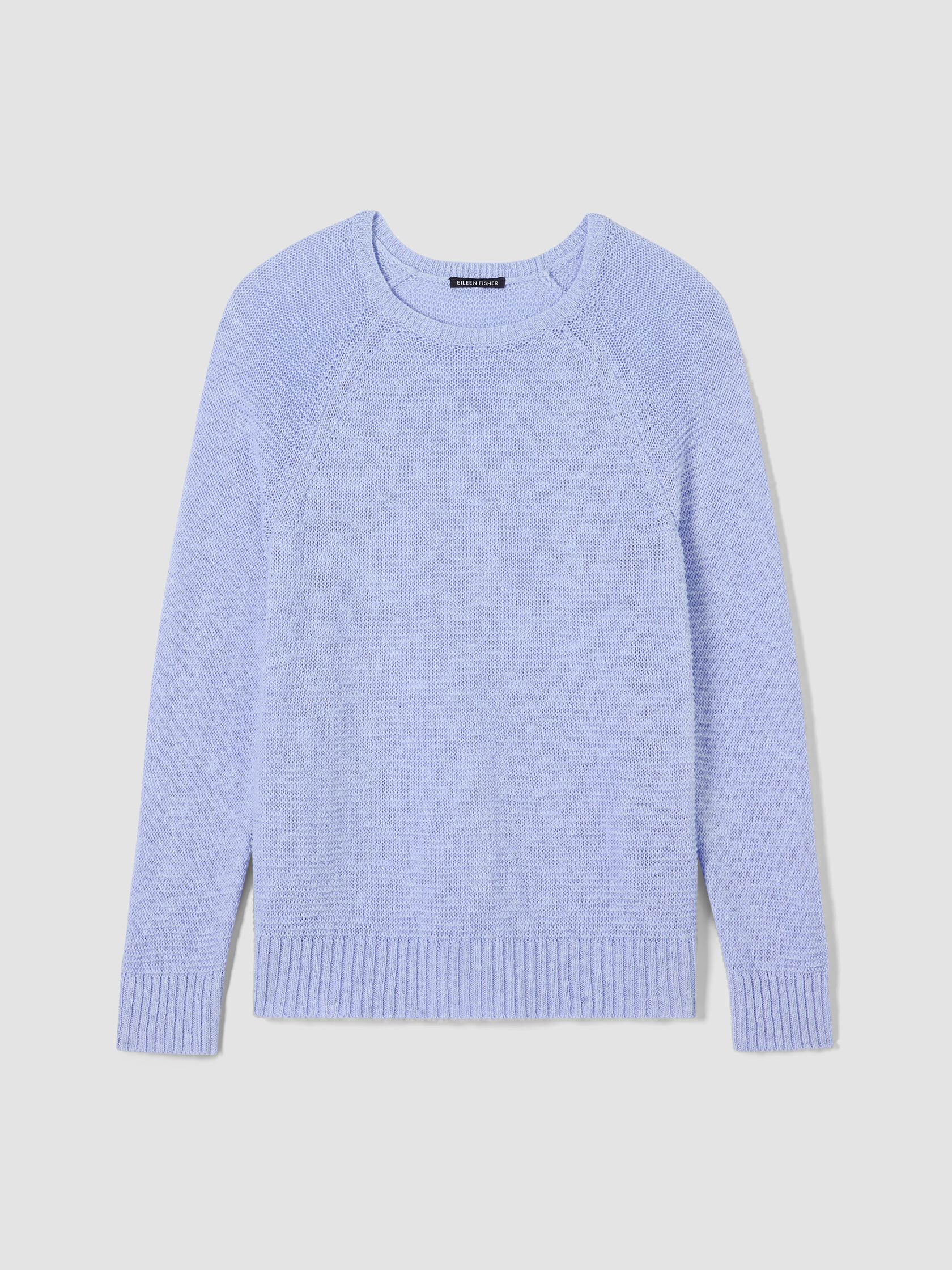 Organic Linen Cotton Slub Crew Neck Top