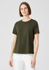 Organic Pima Cotton Jersey Round Neck Tee