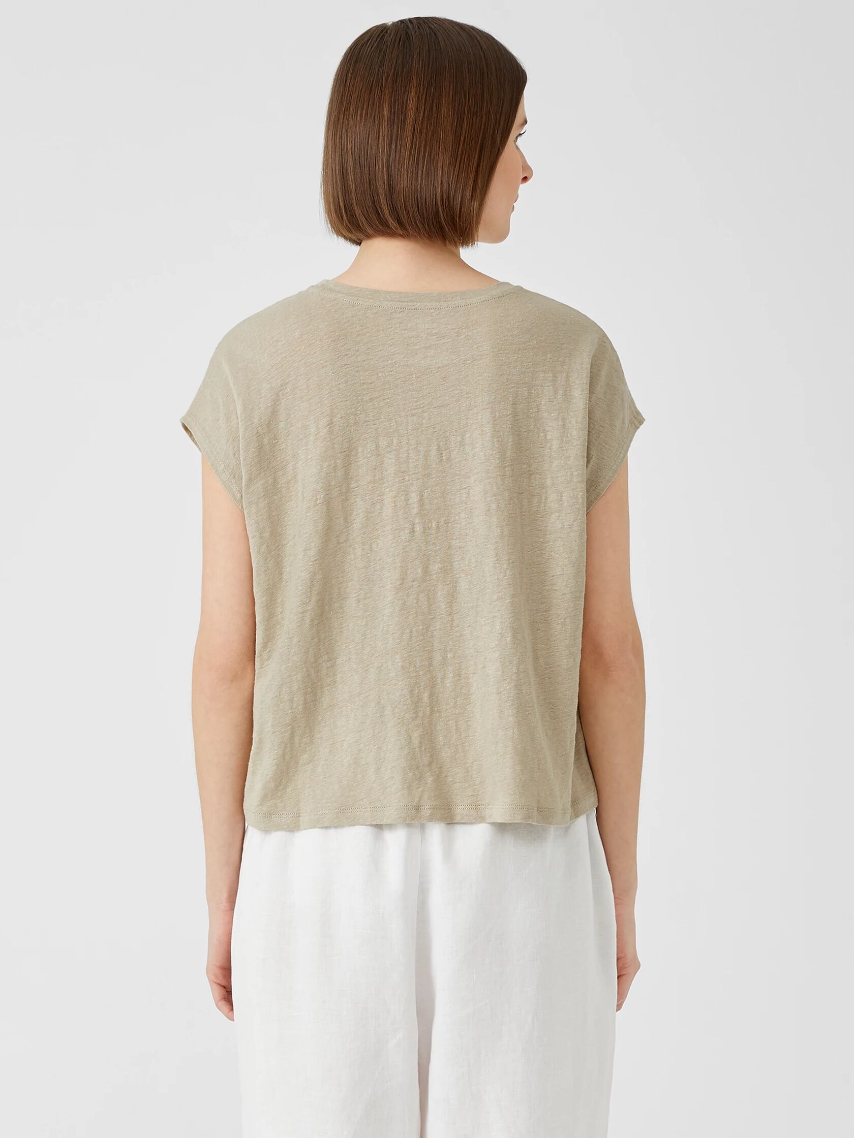 Organic Linen Jersey Square Top