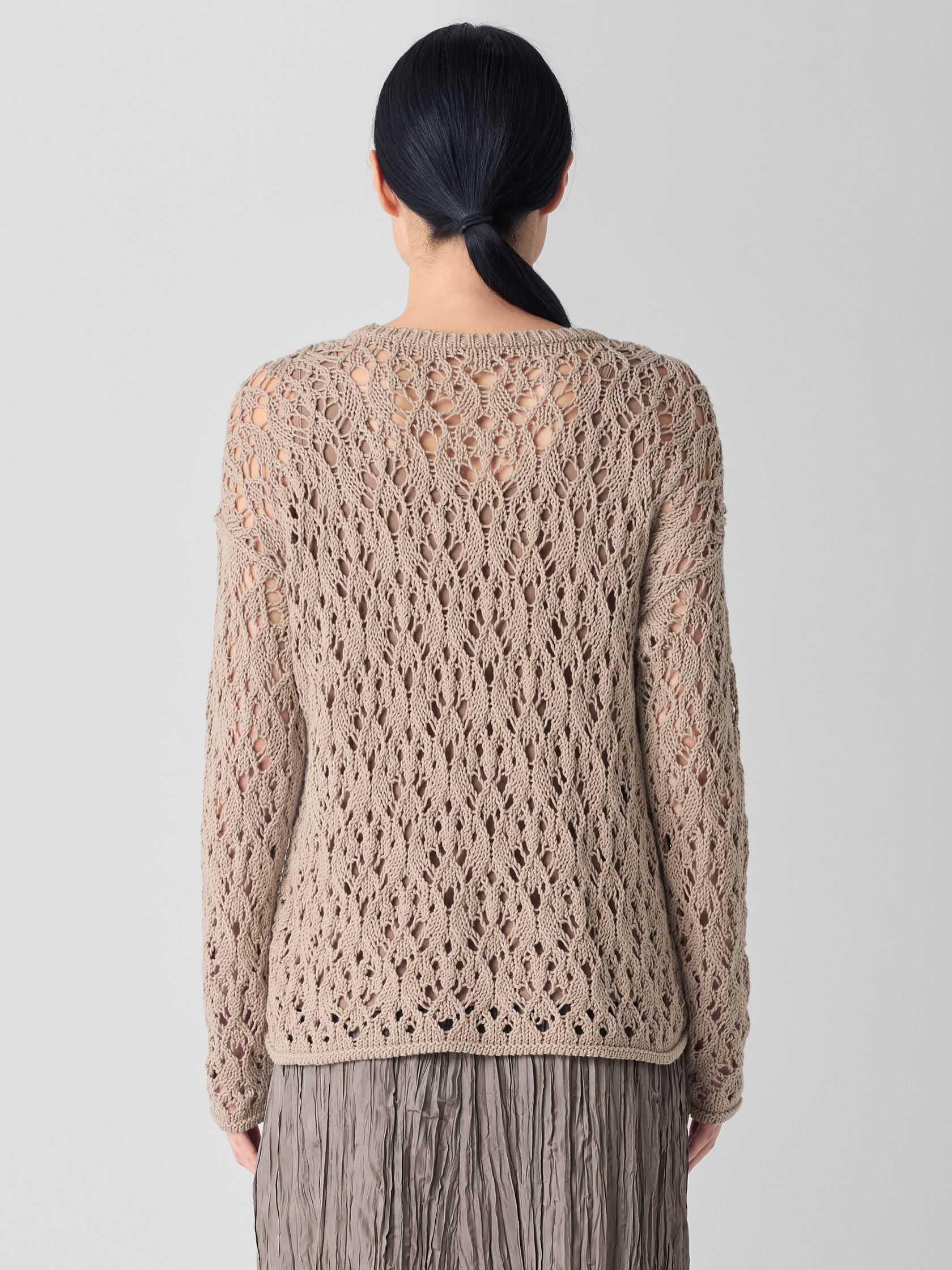 Peruvian Organic Cotton Cord Crew Neck Top