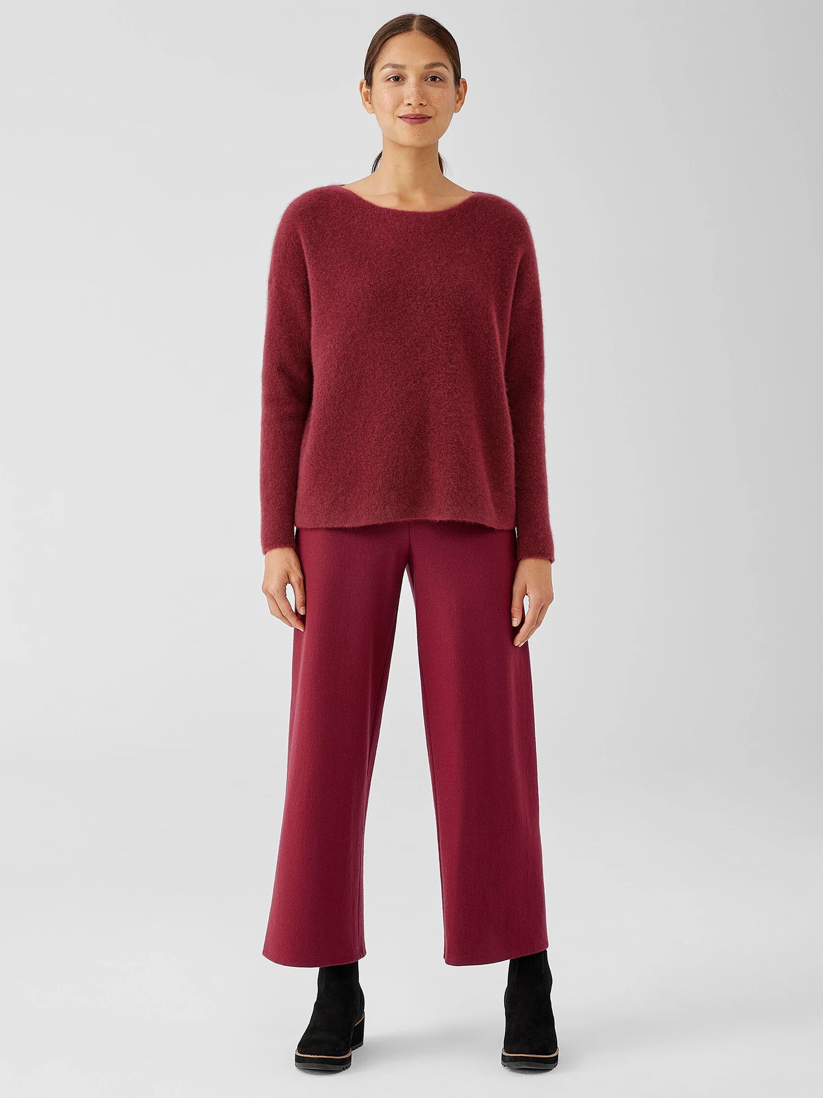 Cashmere Silk Bliss Boatneck Top