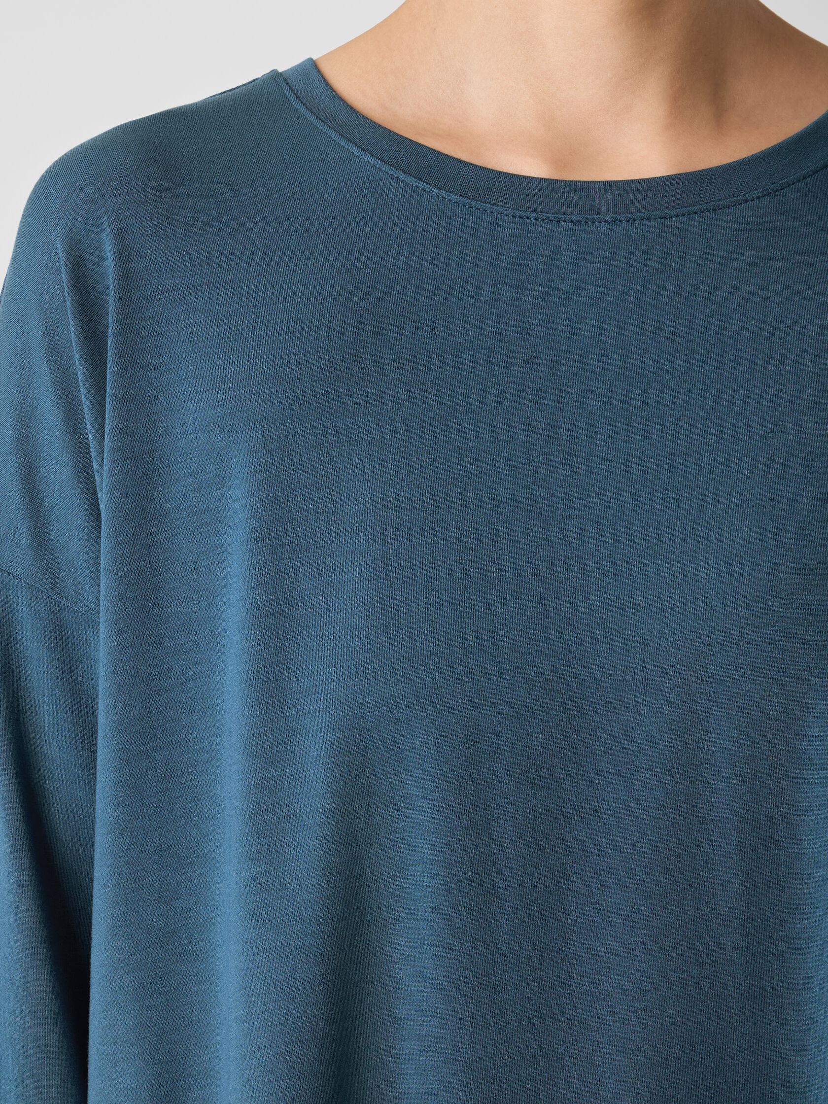 Fine Jersey Round Neck Top