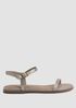 Kauia Metallic Suede Sandal