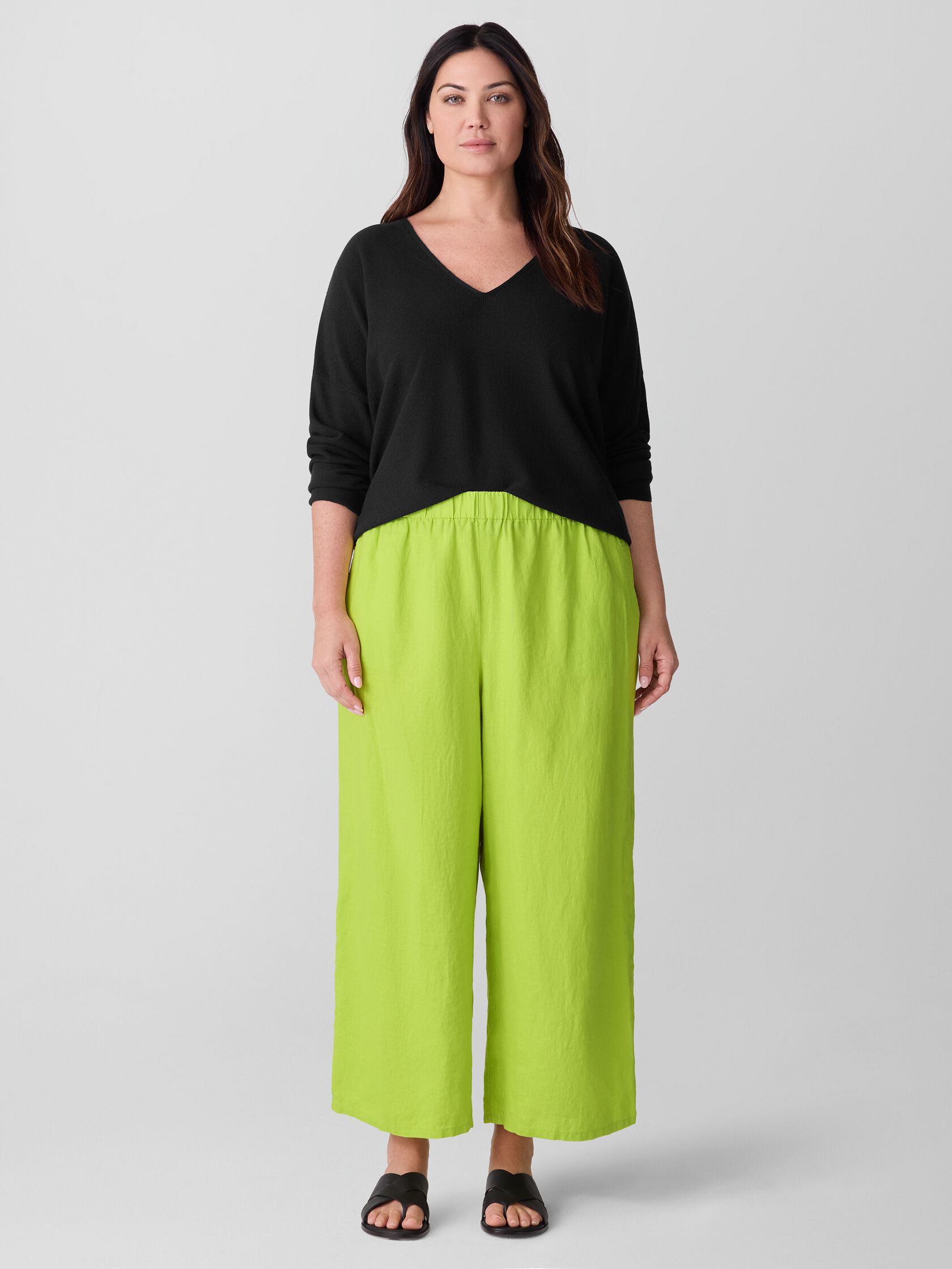 Organic Linen Wide-Leg Pant