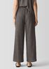 Woven Pliss&eacute; Wide-Leg Pant