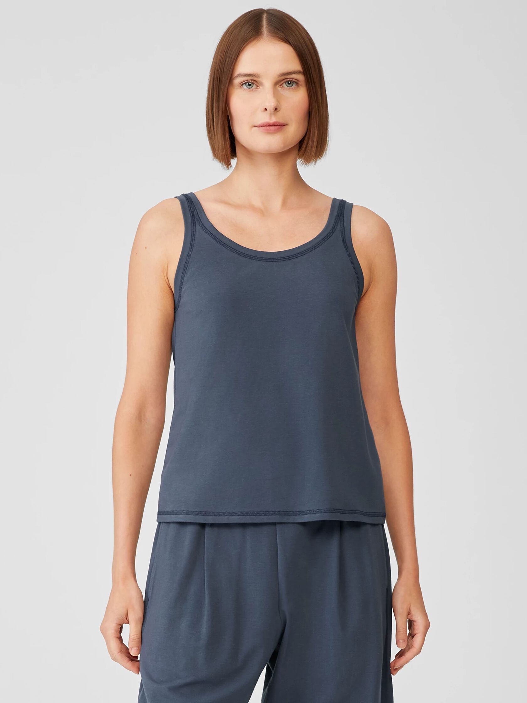 Traceable Organic Cotton Jersey Scoop Neck Tank