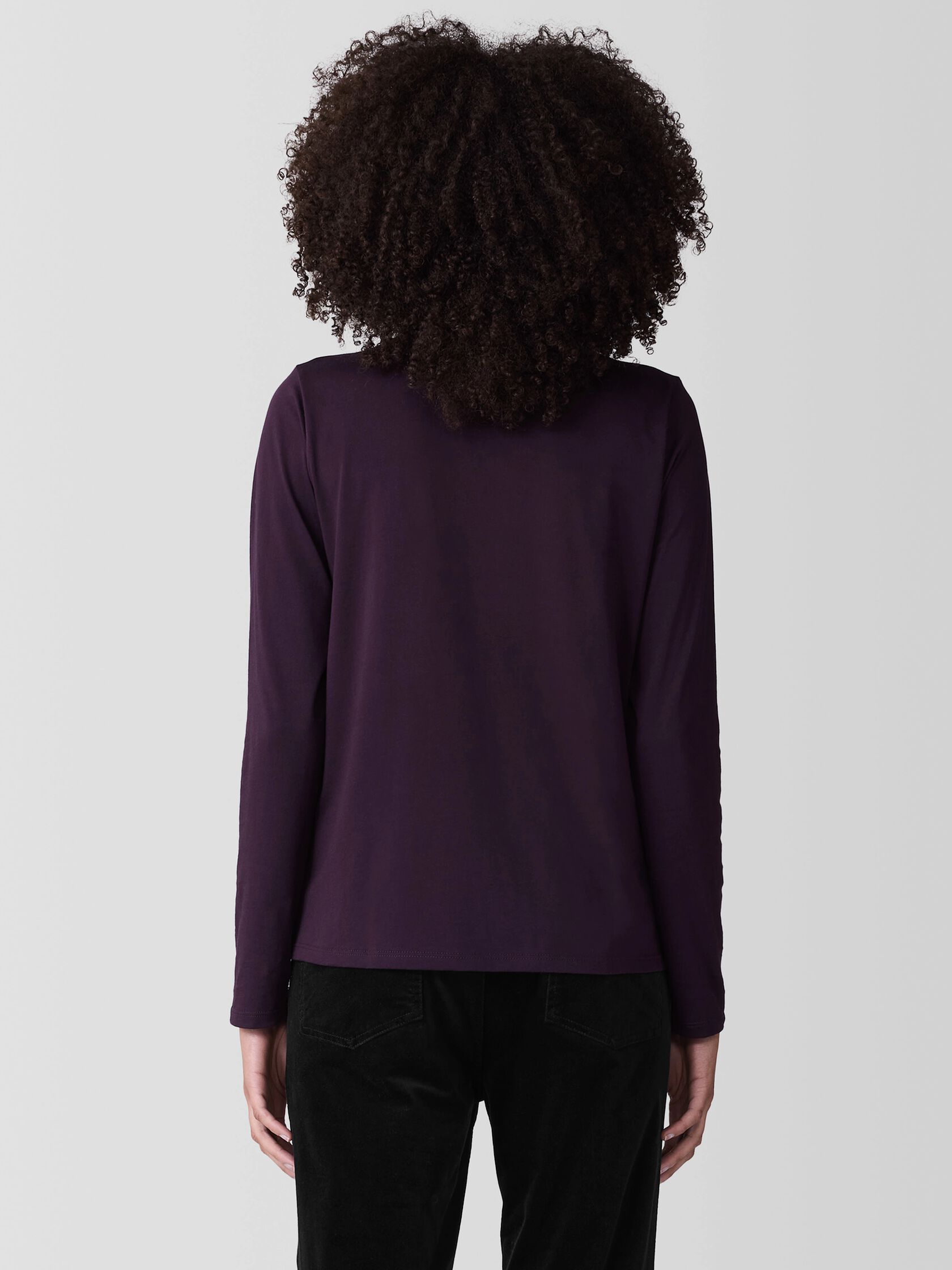 Organic Pima Cotton Jersey Long-Sleeve Tee