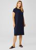 Viscose Jersey Crew Neck Dress