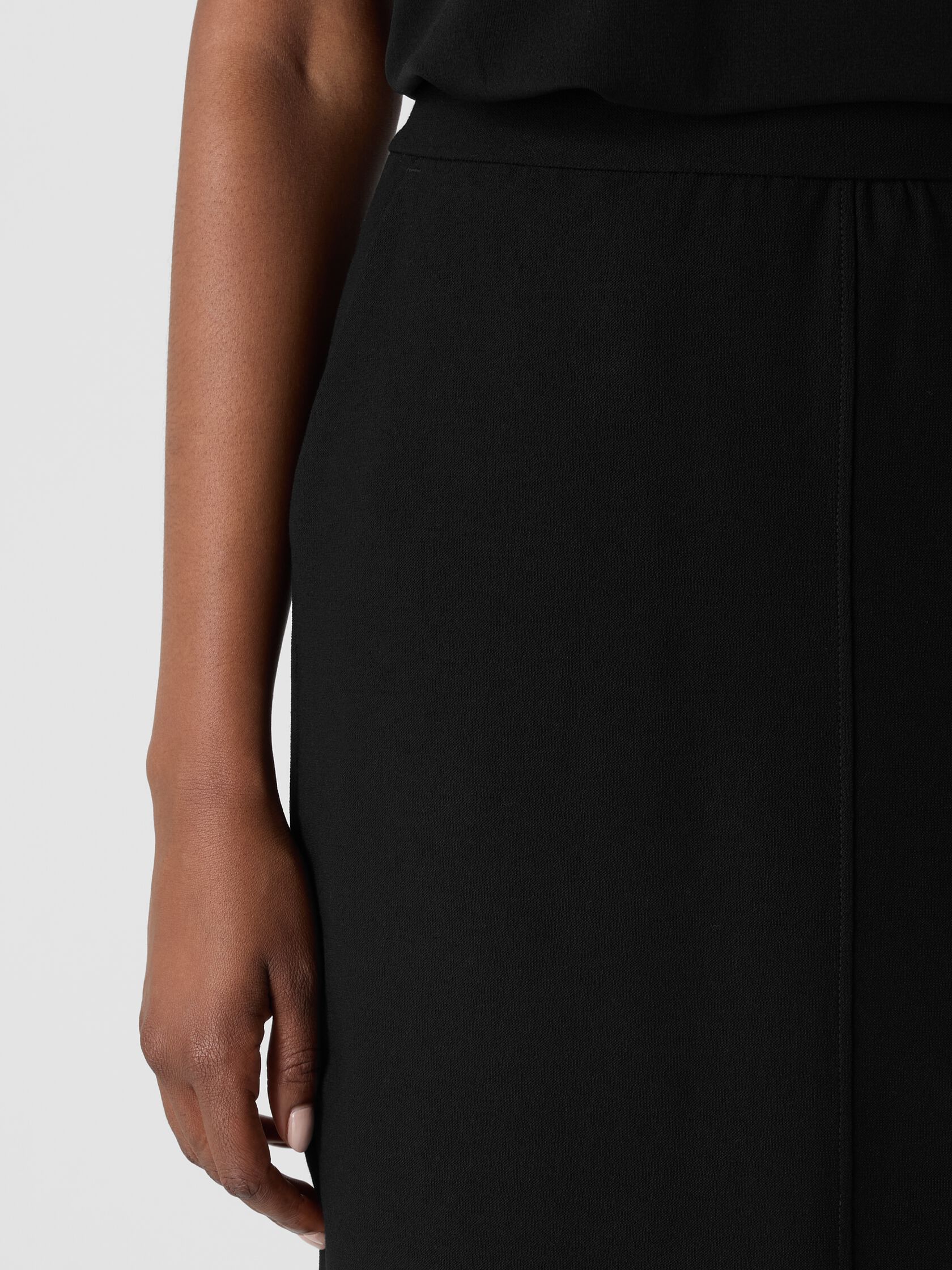 Washable Stretch Crepe Skirt