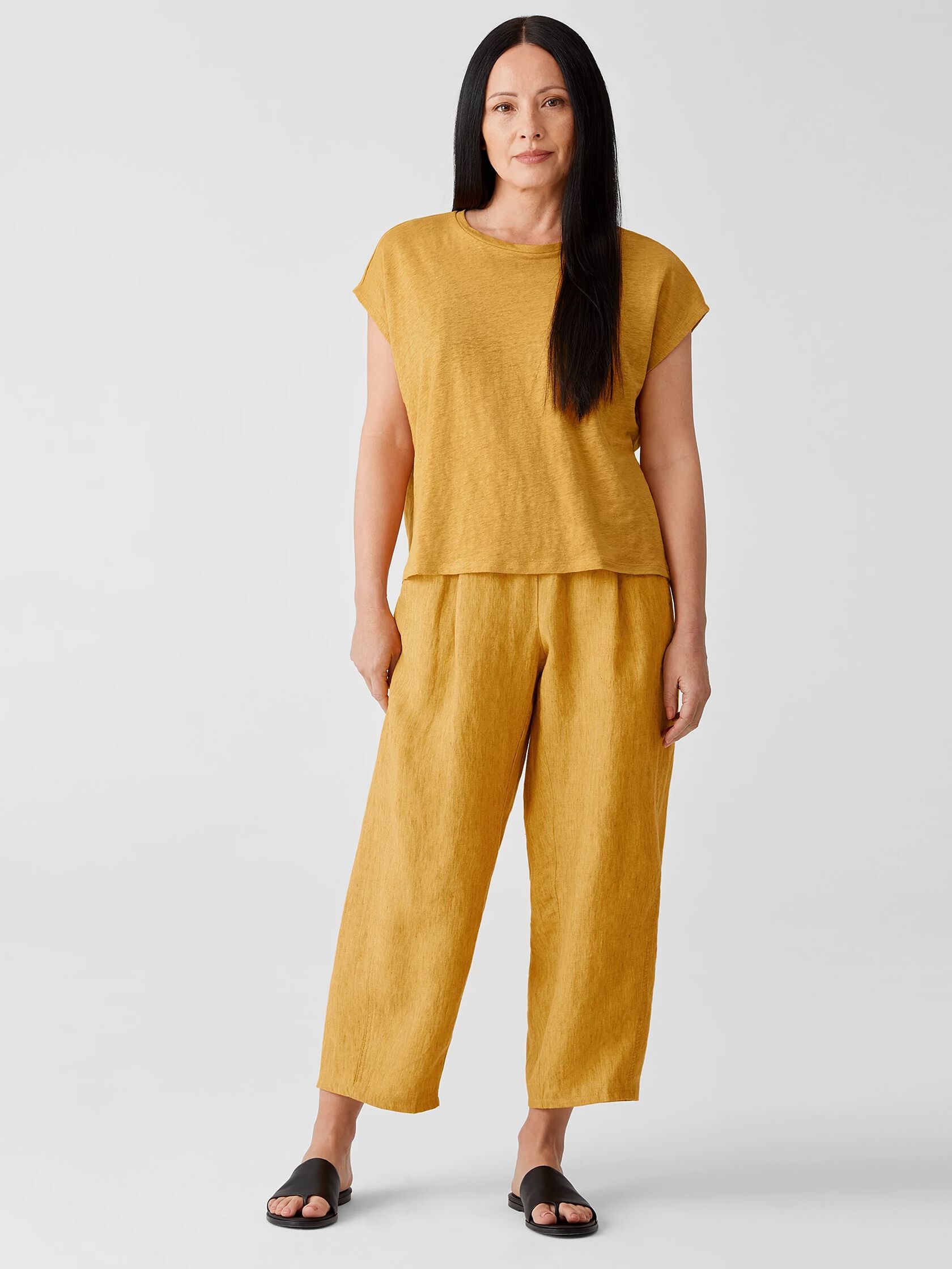 Organic Linen Jersey Square Top