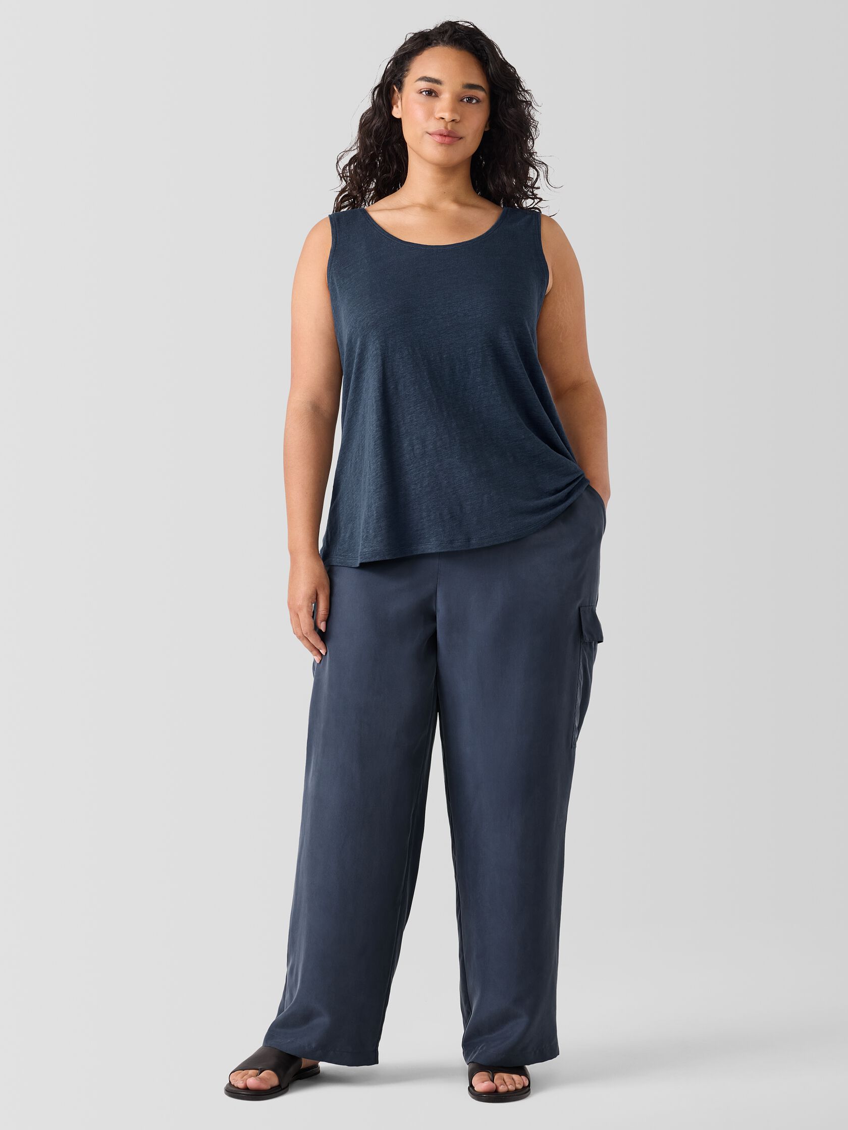 Organic Linen Jersey Tank