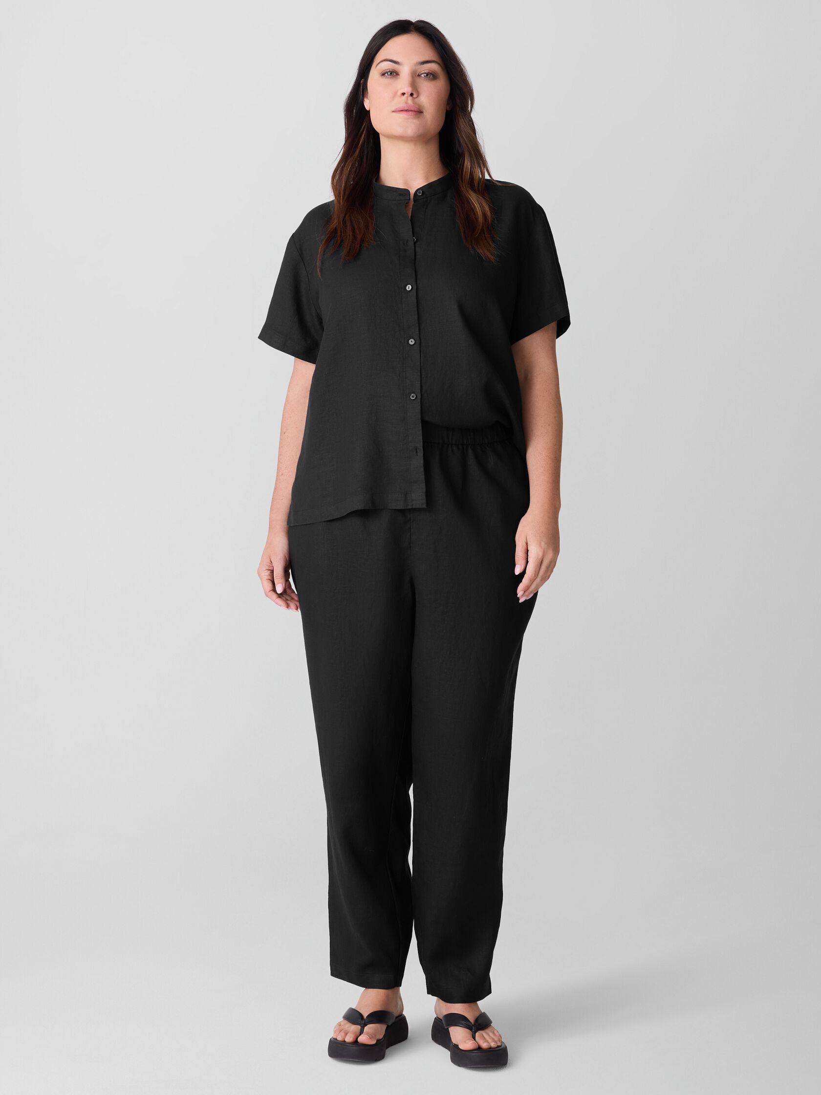 Organic Linen&nbsp;Tapered Pant