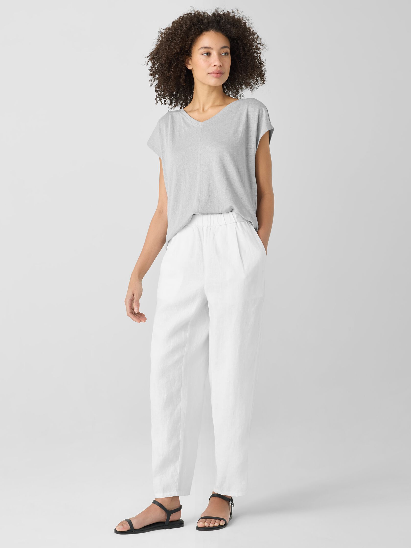 Organic Linen&nbsp;Tapered Pant