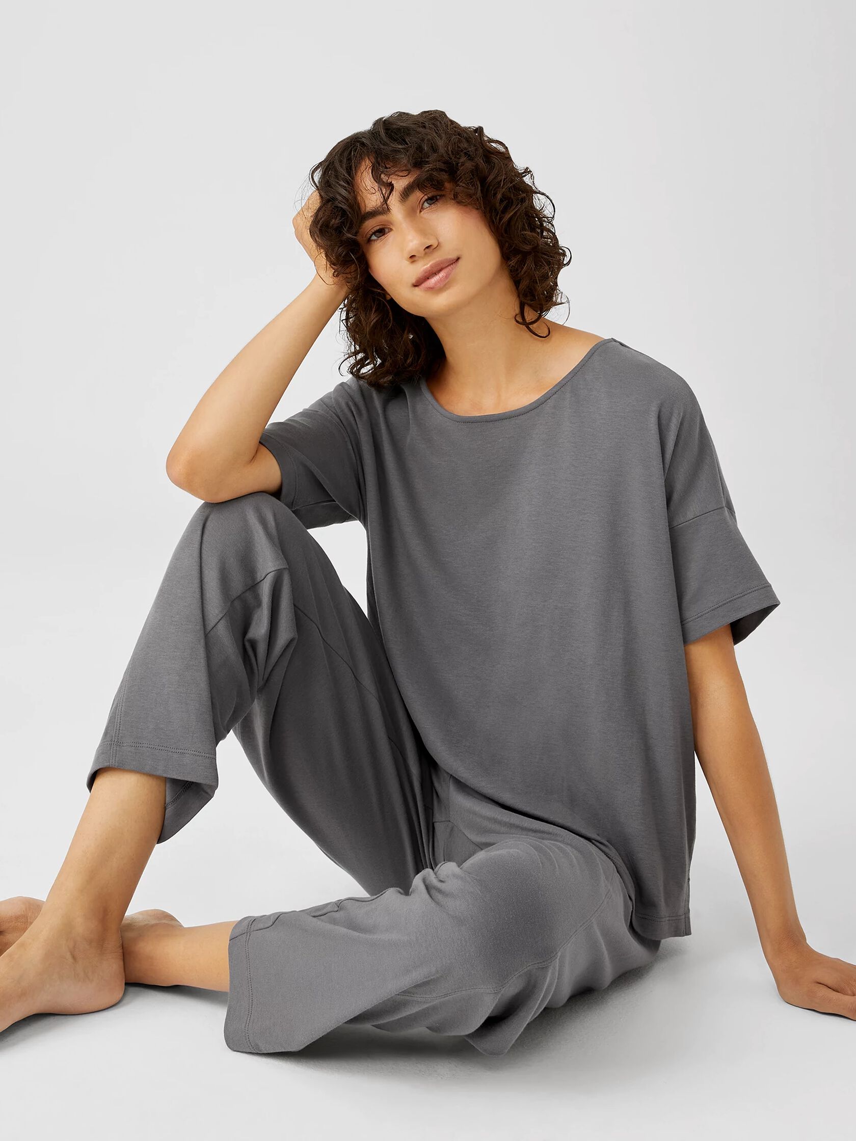 Cozy Organic Cotton Interlock Tee
