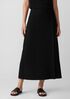 Washable Stretch Crepe Wrap Skirt