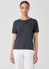 Organic Pima Cotton Jersey&nbsp;Round Neck Tee