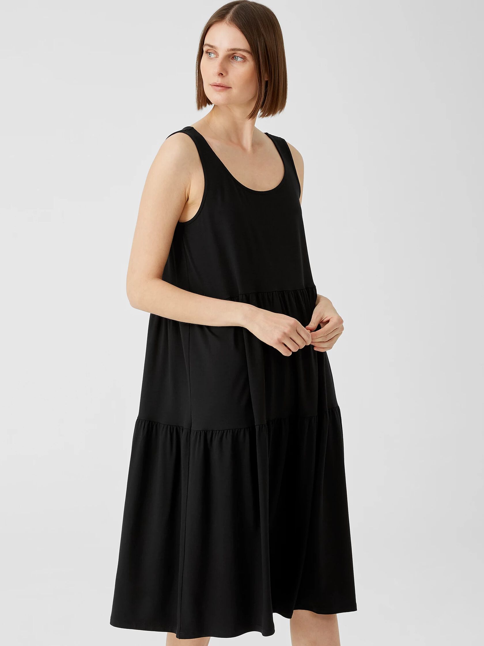 Fine Jersey Tiered Dress