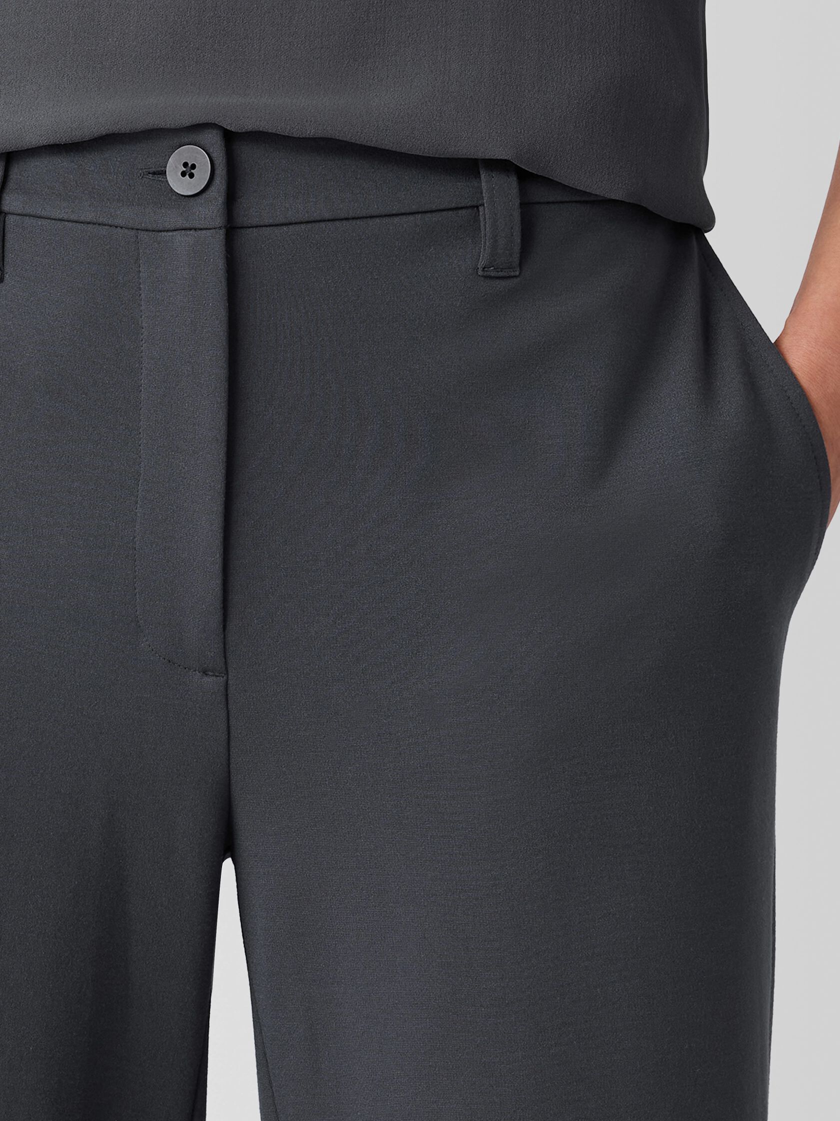 Washable Flex Ponte&nbsp;Wide Trouser Pant