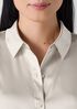 Stretch Silk Charmeuse&nbsp;Classic Collar Shirt