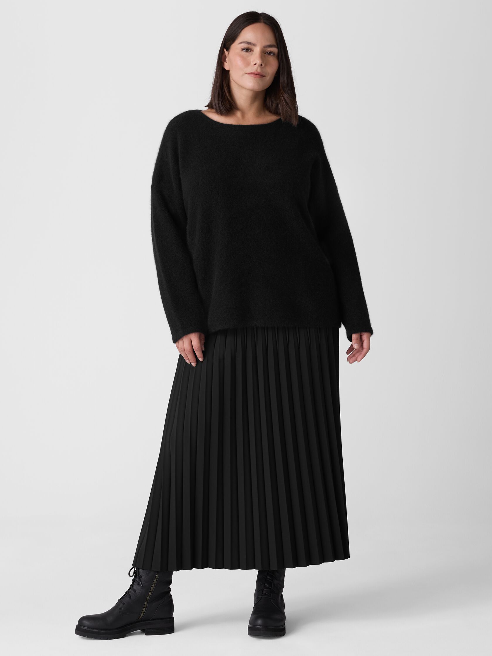 Cashmere Silk Bliss Bateau Neck Top