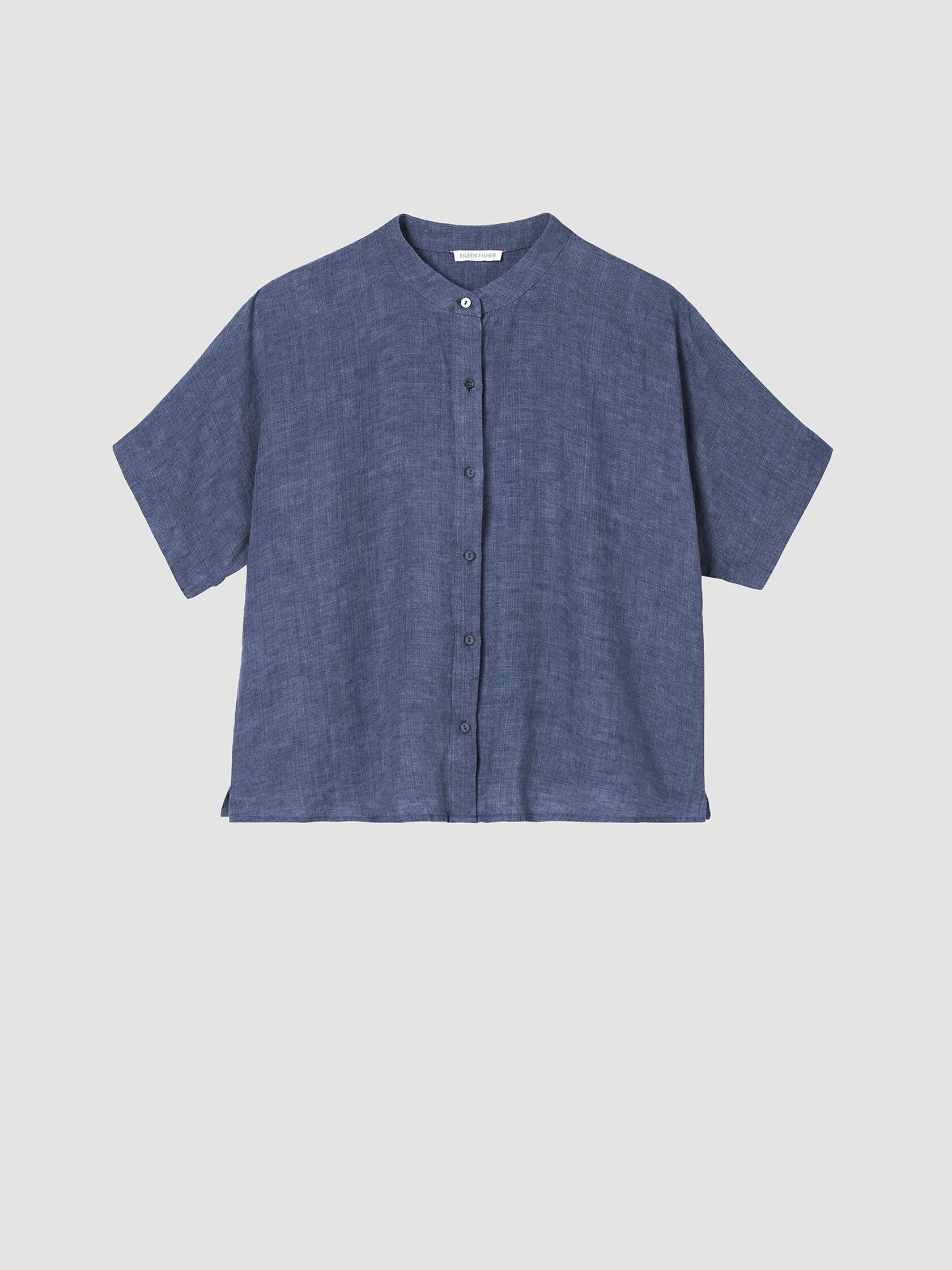 Washed Organic Linen Delave Shirt