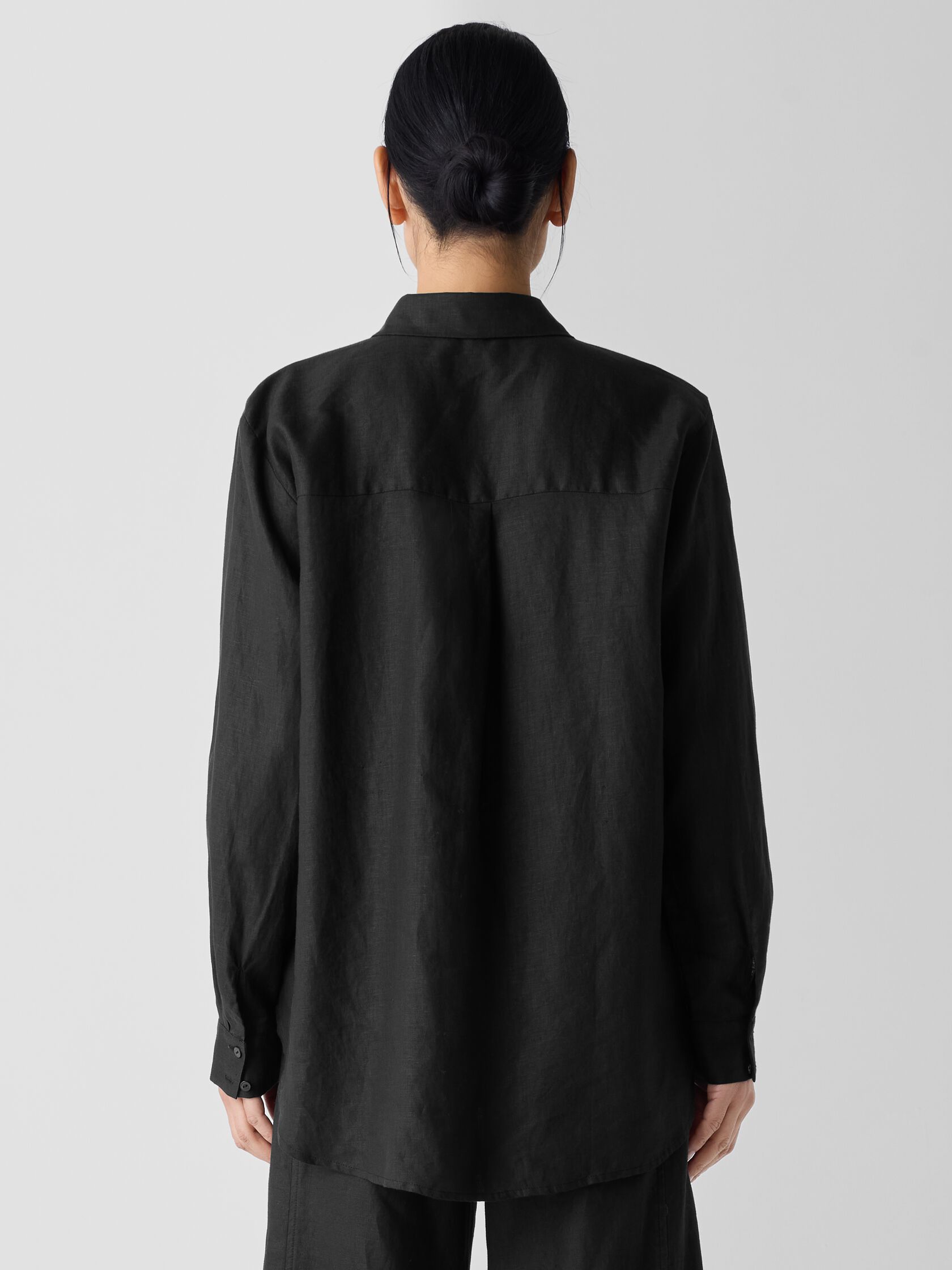 Organic Handkerchief Linen Classic Collar Shirt