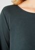 Cozy Organic Cotton Interlock Jewel Neck Top