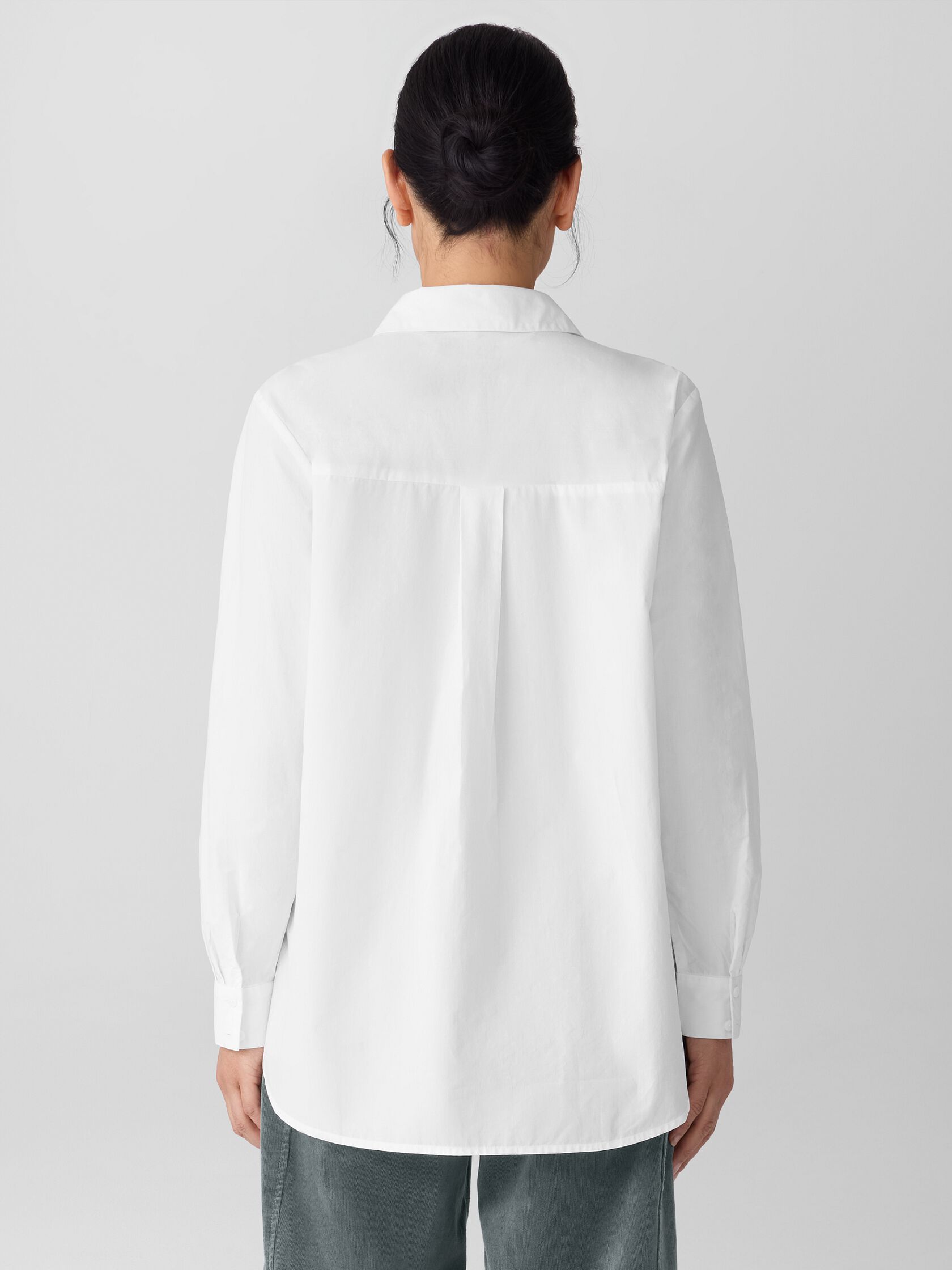 Organic Cotton Poplin&nbsp;Classic Collar Shirt