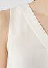 Silk Georgette Crepe Pleated Tank