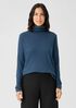 Pima Cotton Blend Turtleneck Top