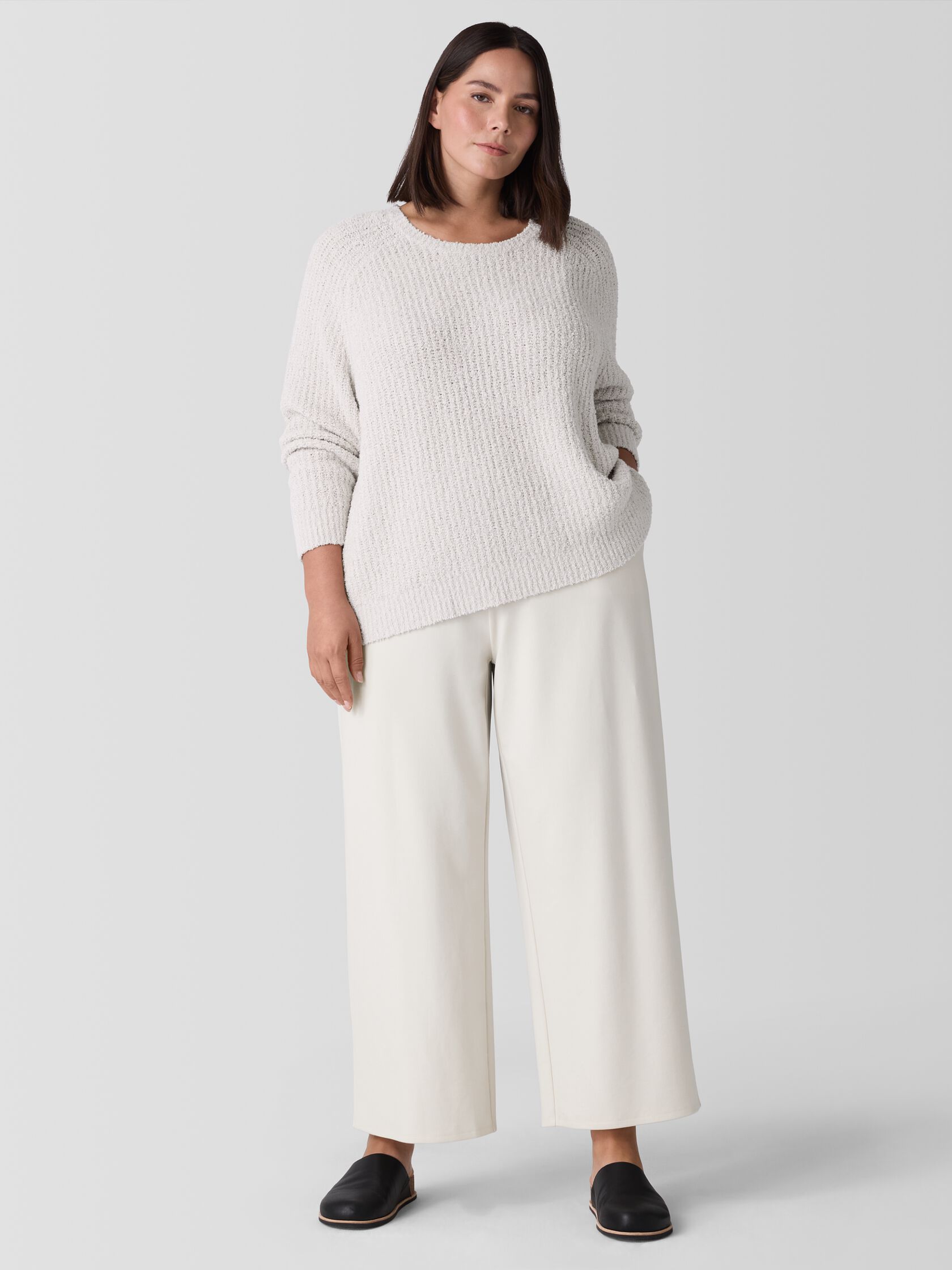 Washable Flex Ponte&nbsp;Wide-Leg Pant