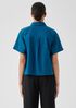 Washed Organic Cotton Poplin Short-Sleeve Shirt