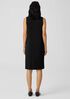 Stretch Jersey Knit Mock Neck Dress
