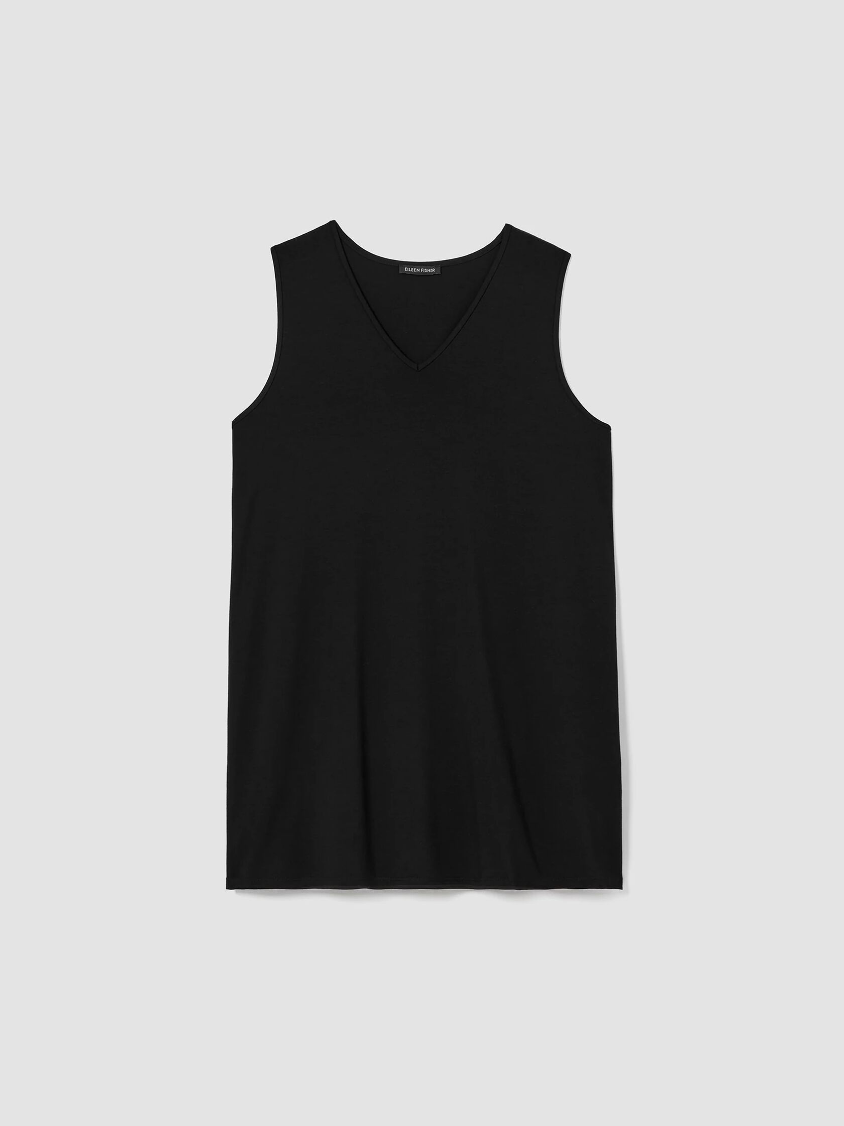 Stretch Jersey Knit V-Neck Tank